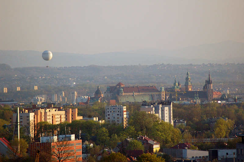 Balon widokowy nad Wawelem