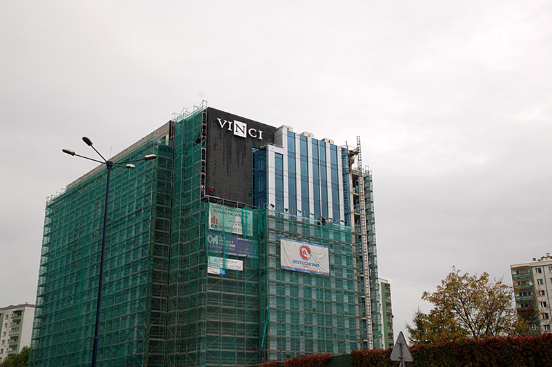 Centrum Biurowe Vinci, budowa