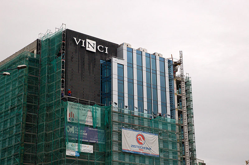 Centrum Biurowe Vinci, budowa